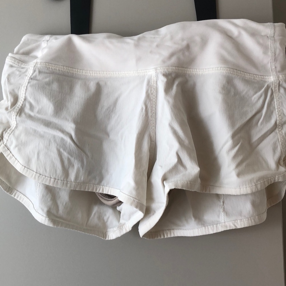 Lululemon White Tennis Short